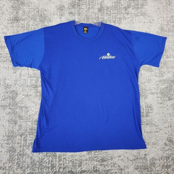REI Vintage Shirt Men's Large Blue Adventure USA Made Polyester Base Layer - Picture 1 of 8